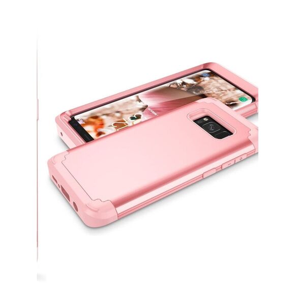 Pack of 4 Samsung Galaxy S8 Rose Gold Rugged Protective Phone Cases - Picture 2 of 8